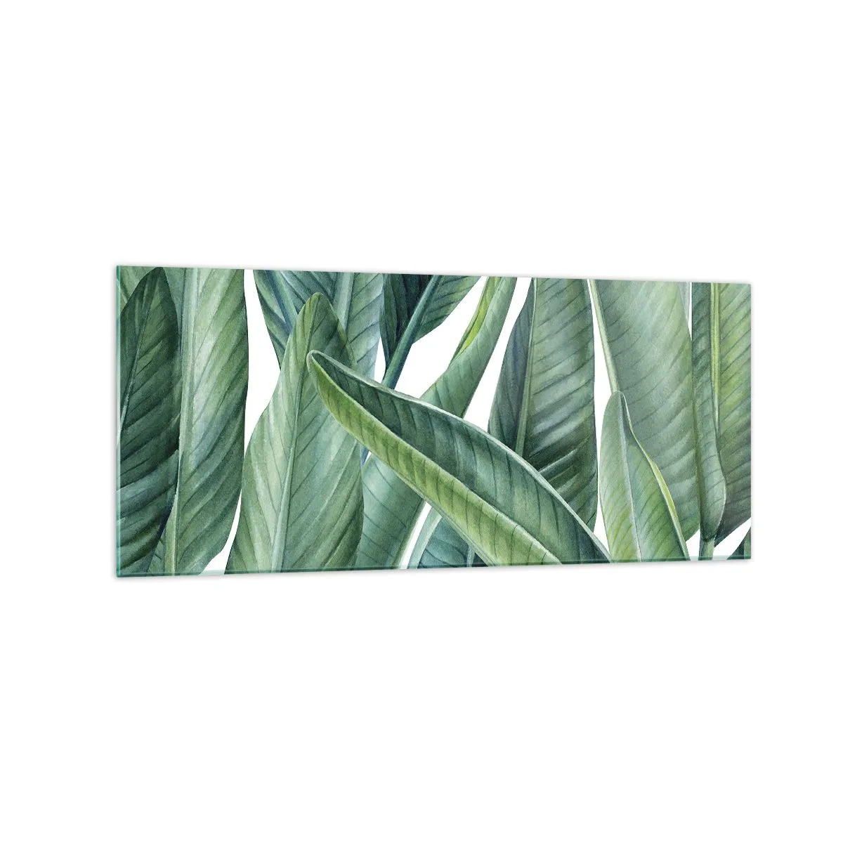 Schilderen op glas - Groen zelf - 120x50 cm