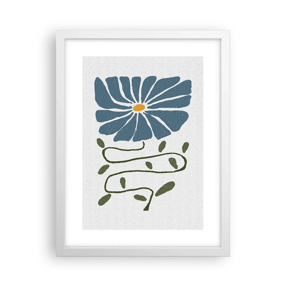 Poster in een witte lijst - Van een tak tot een bloem - 30x40 cm