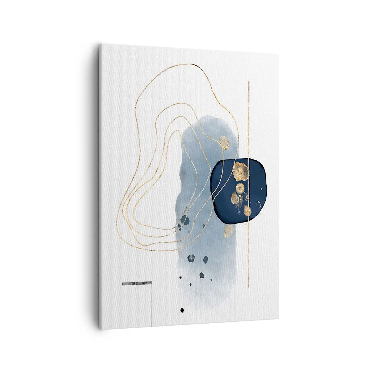 Schilderen op canvas - Blauw en goud fantasie - 50x70 cm