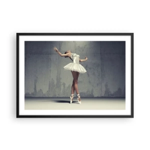 Poster in een zwarte lijst - Licht als een vogel - 70x50 cm