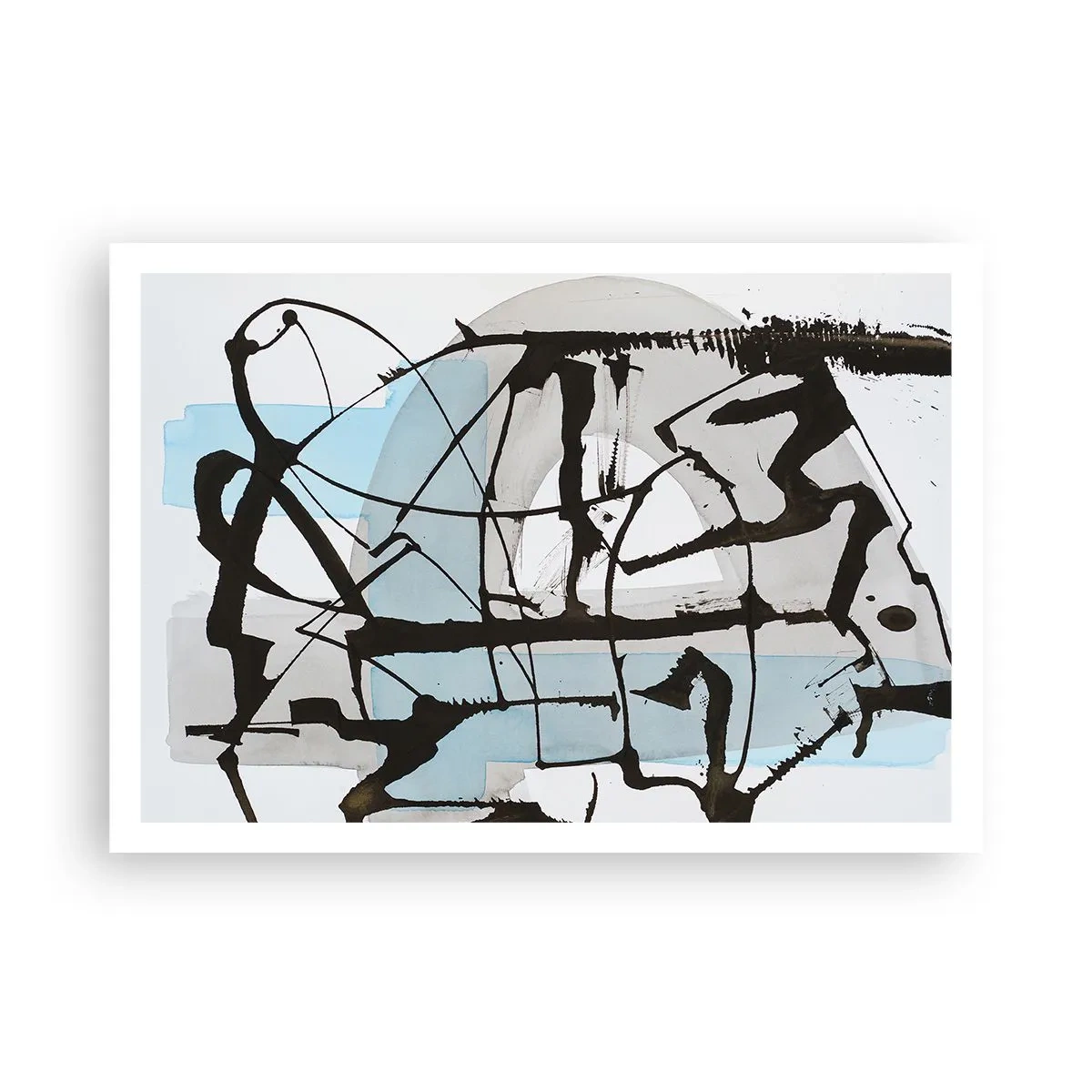 Poster - Toch blauw - 100x70 cm