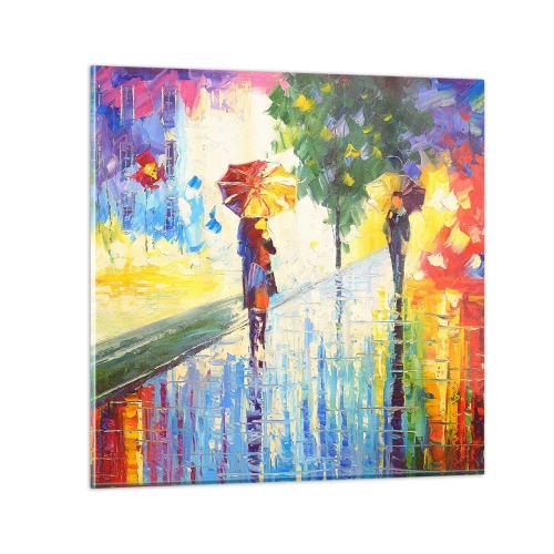 Schilderen op glas - Nu is het helemaal duidelijk - 70x70 cm