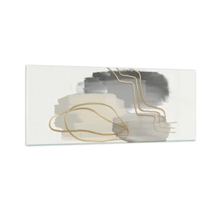 Schilderen op glas - Duur en beweging - 100x40 cm