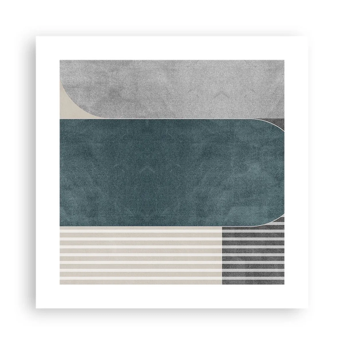 Poster - Compositie op niveau - 40x40 cm
