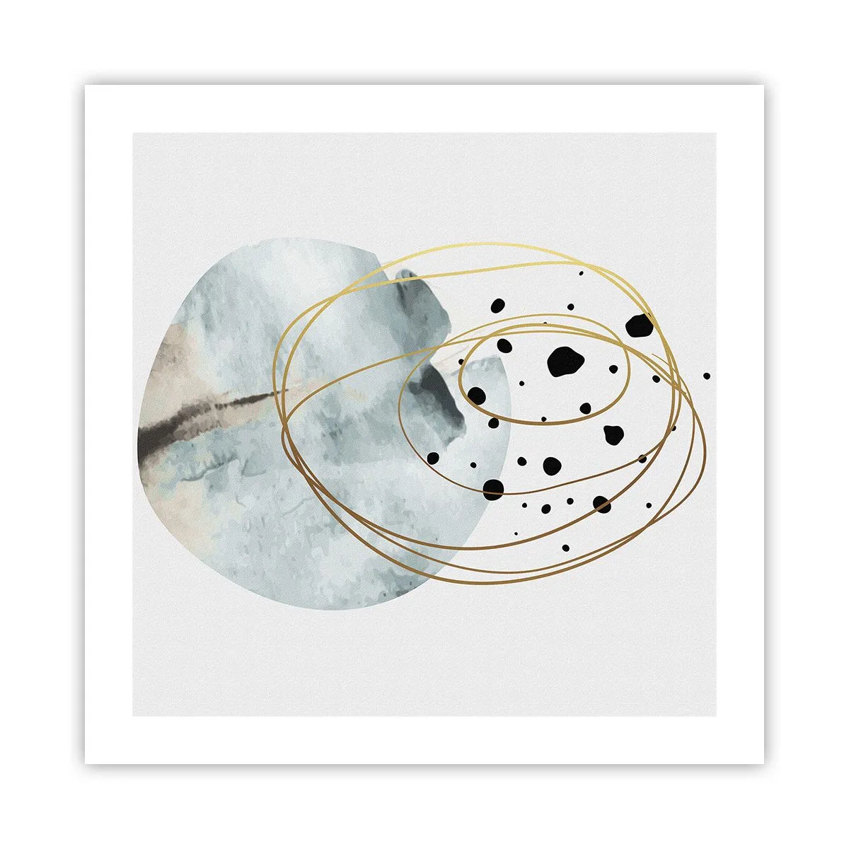 Poster - Omarmd door de ruimte - 50x50 cm