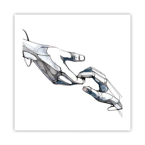 Poster - Een goed gebaar - 50x50 cm