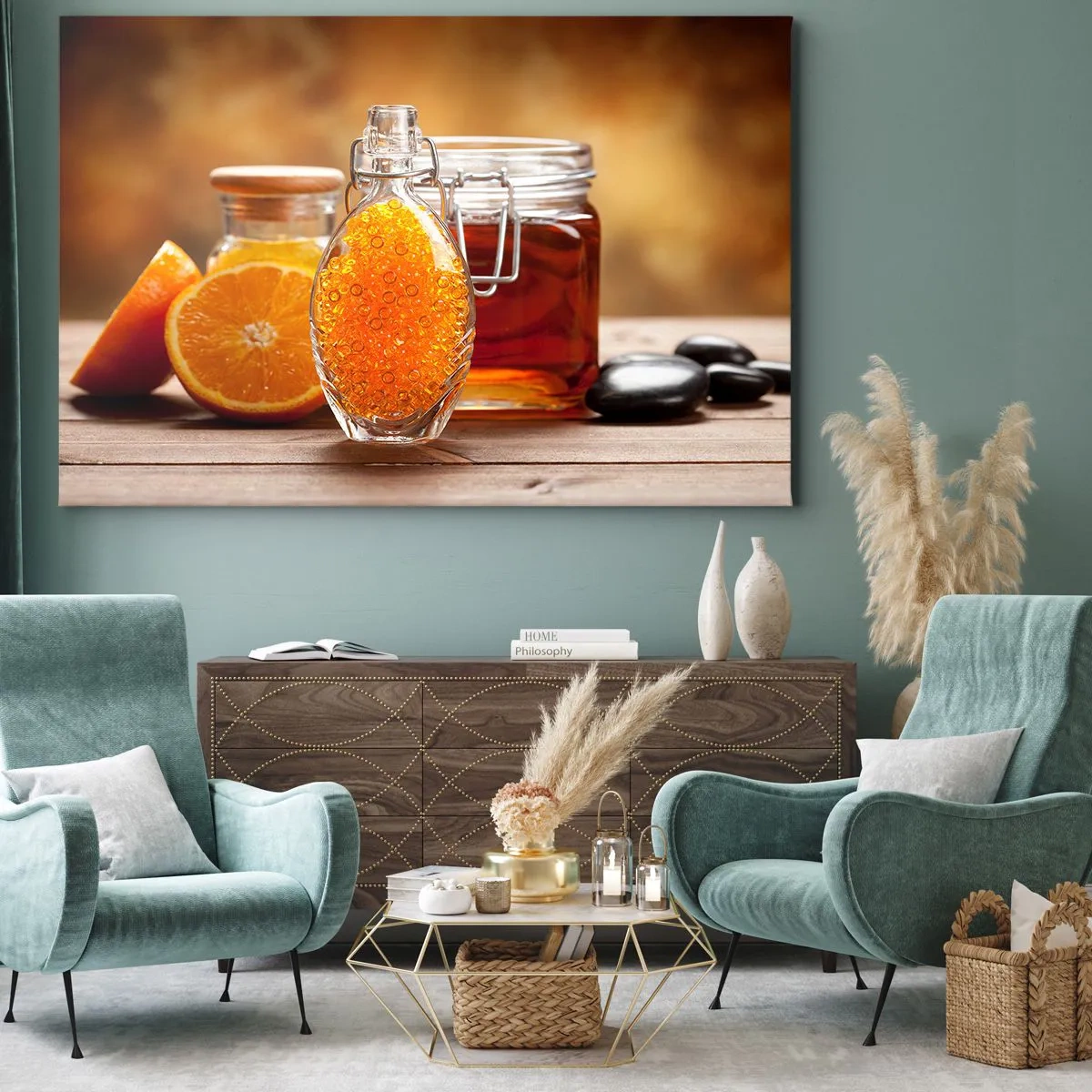 Schilderen op canvas - Zonnige smaken en aroma's - 100x70 cm