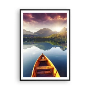 Poster in een zwarte lijst - Niets tegen de natuur - 70x100 cm