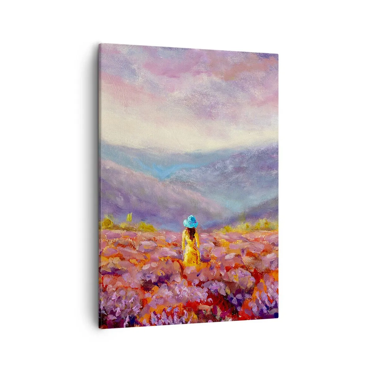 Schilderen op canvas - In een lavendelwereld - 50x70 cm