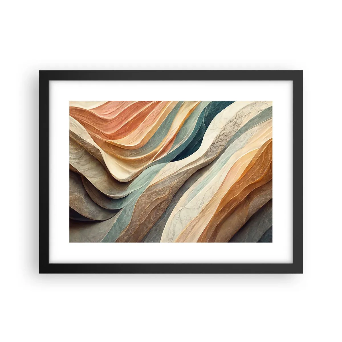 Poster in een zwarte lijst - Het moment vóór de verandering - 40x30 cm