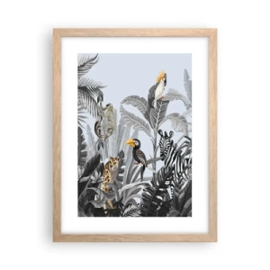 Een poster in een licht eiken lijst - Afrikaans sprookje - 30x40 cm