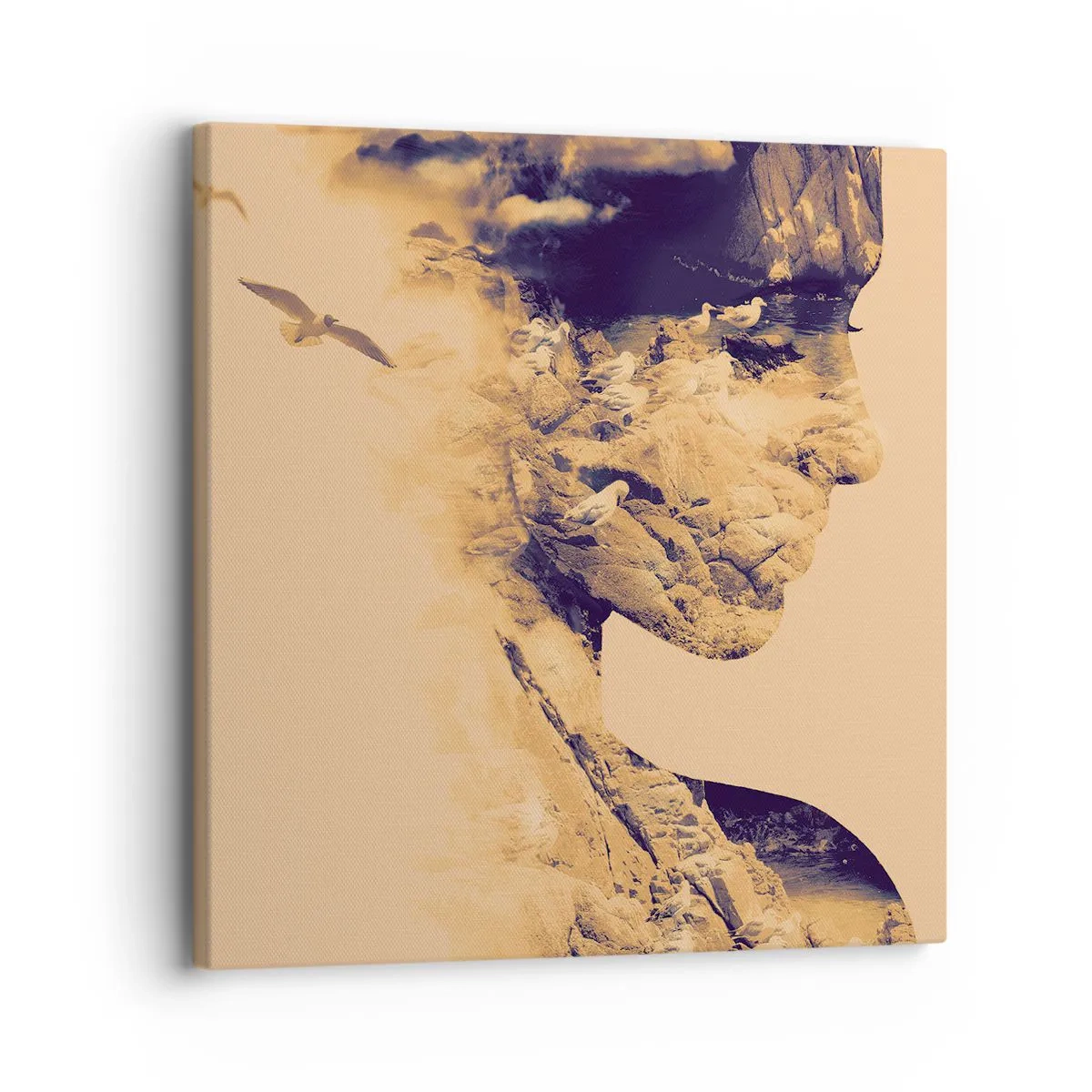 Schilderen op canvas - Van nature mooi - 30x30 cm