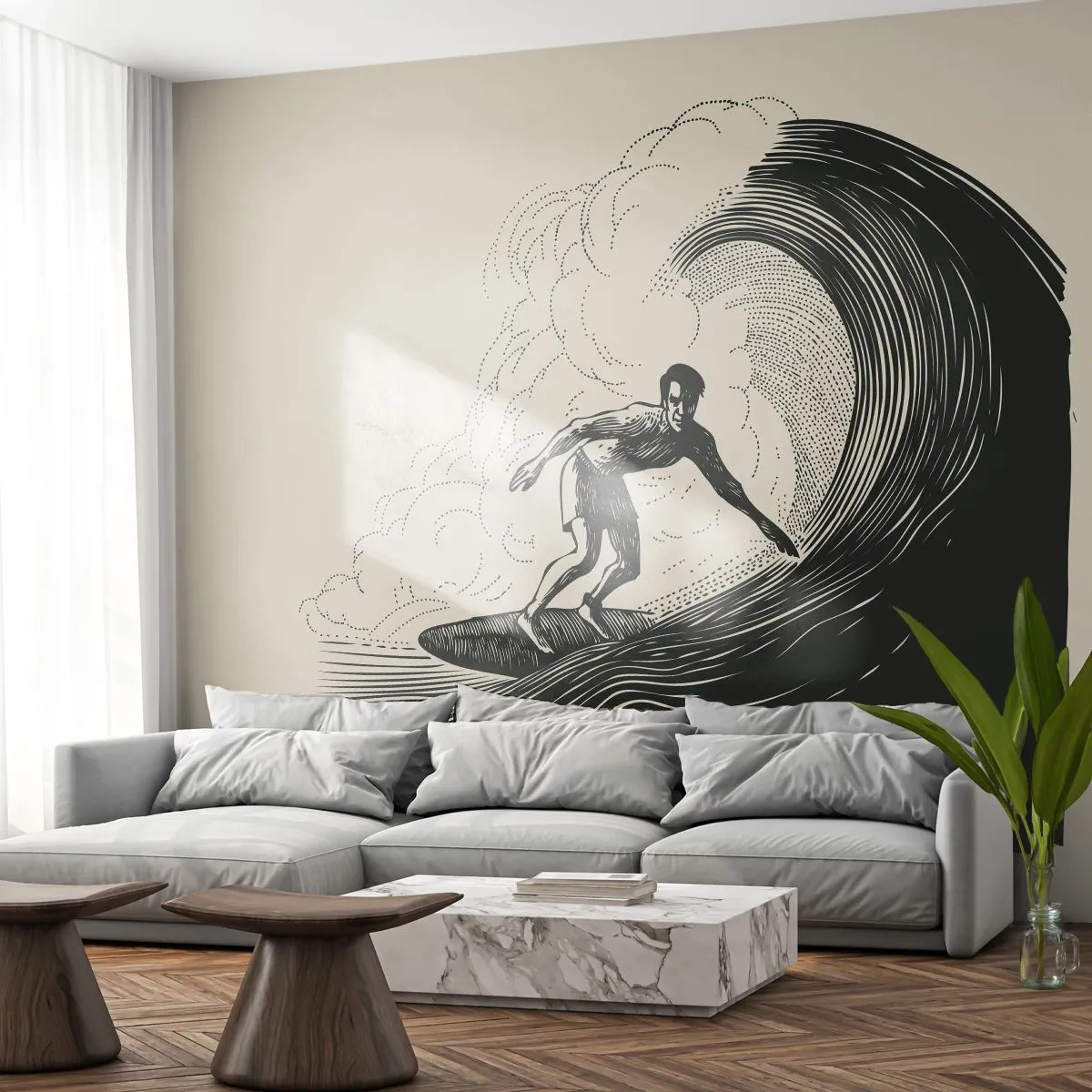 Fotobehang Premium Canvas - Koning van de golf - Golf, Surfen, Sport - 250x175 cm
