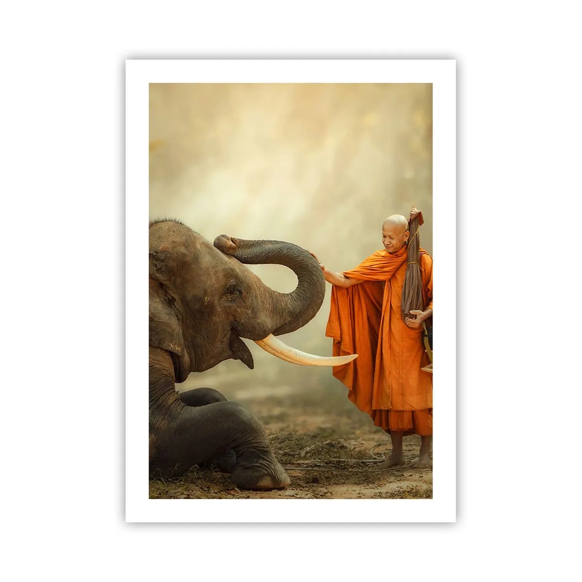 Poster - Ontmoeting tijdens een reis - 50x70 cm