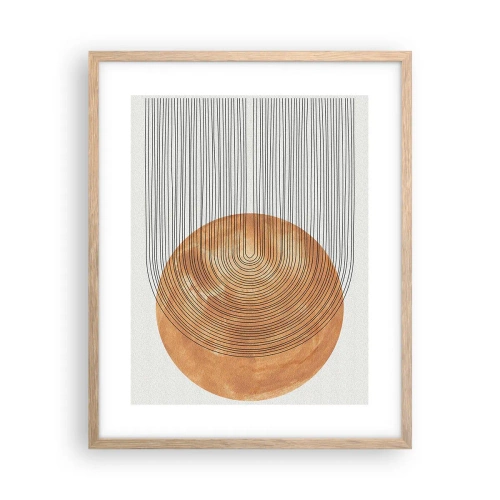 Een poster in een licht eiken lijst - Zonnige compositie - 40x50 cm