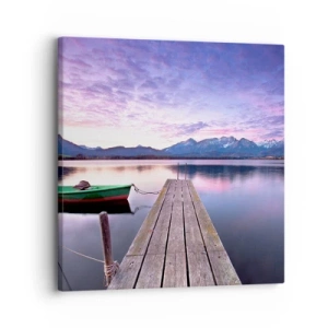 Schilderen op canvas - Vriendelijke stilte - 30x30 cm