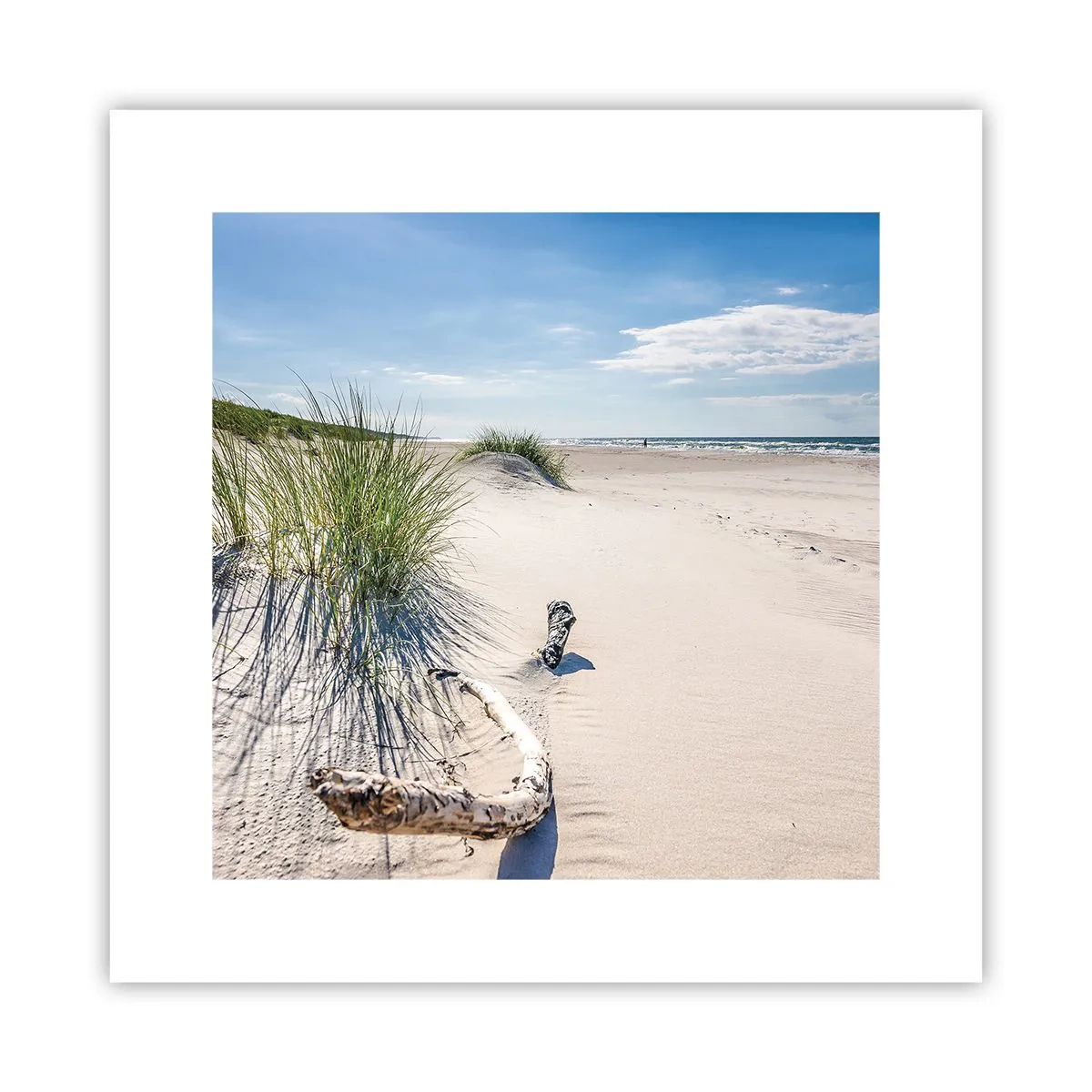 Poster - De mooiste zandstrand? Oostzee-strand - 30x30 cm