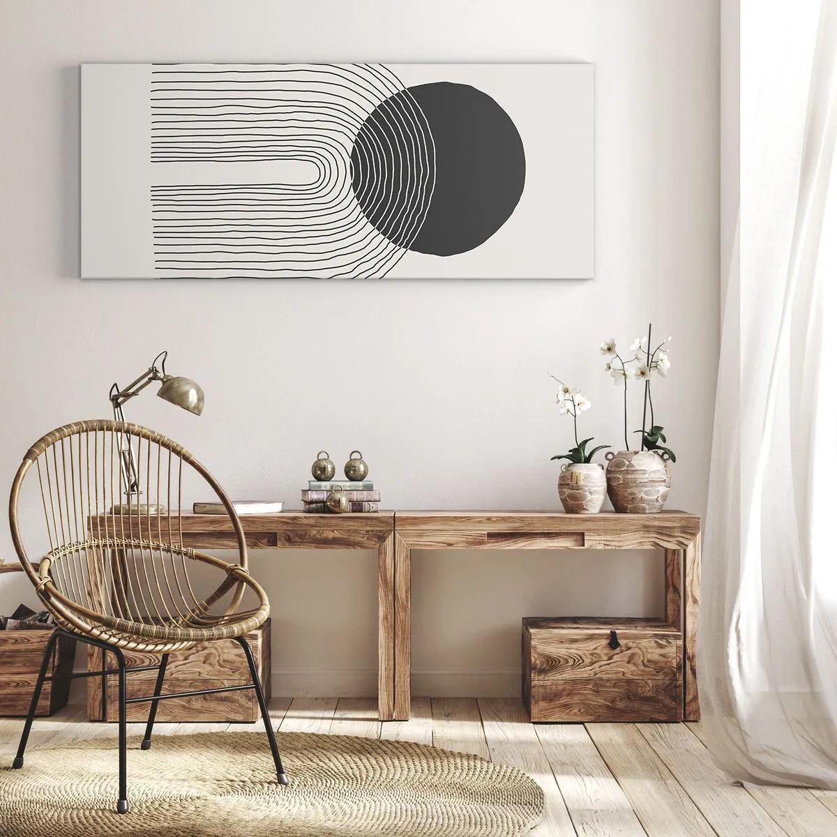 Schilderen op canvas - Bibberen en vertrouwen - 100x40 cm