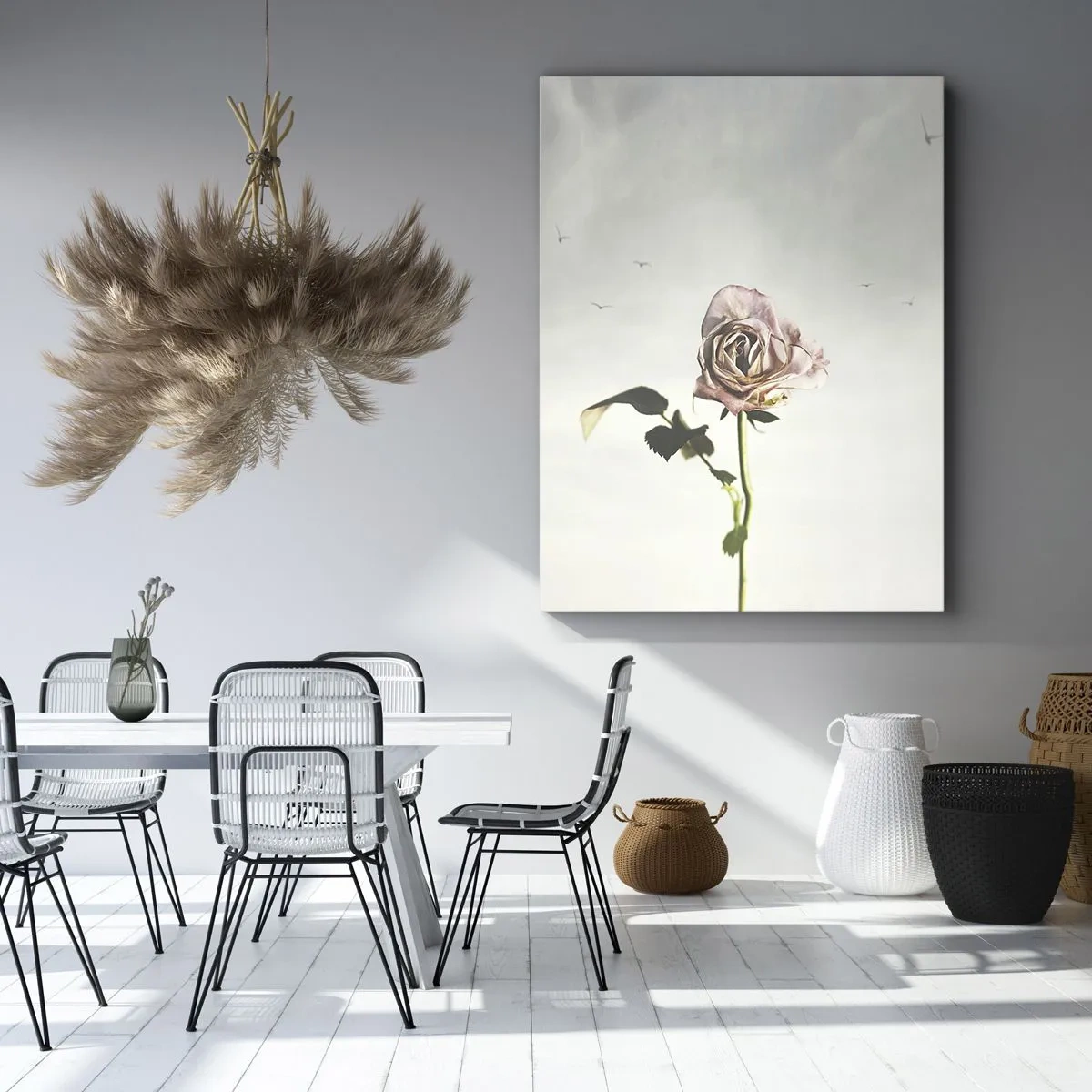 Schilderen op canvas - Begroeting van de lente - 45x80 cm