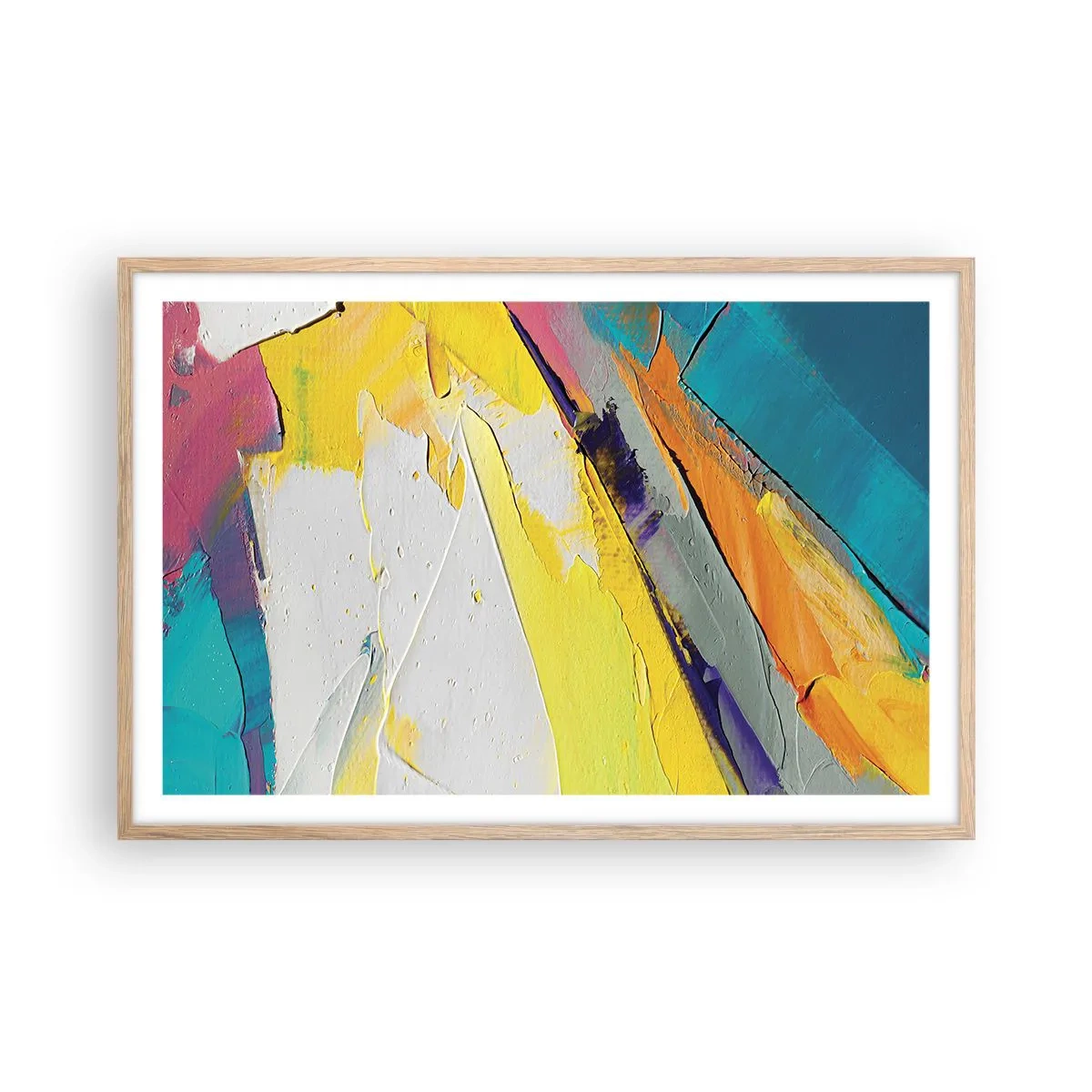 Een poster in een licht eiken lijst - De anatomie van licht - 91x61 cm