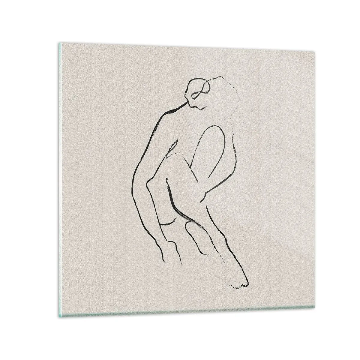 Schilderen op glas - Intieme schets - 30x30 cm