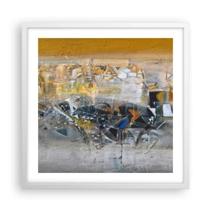 Poster in een witte lijst - Alles komt goed - 50x50 cm