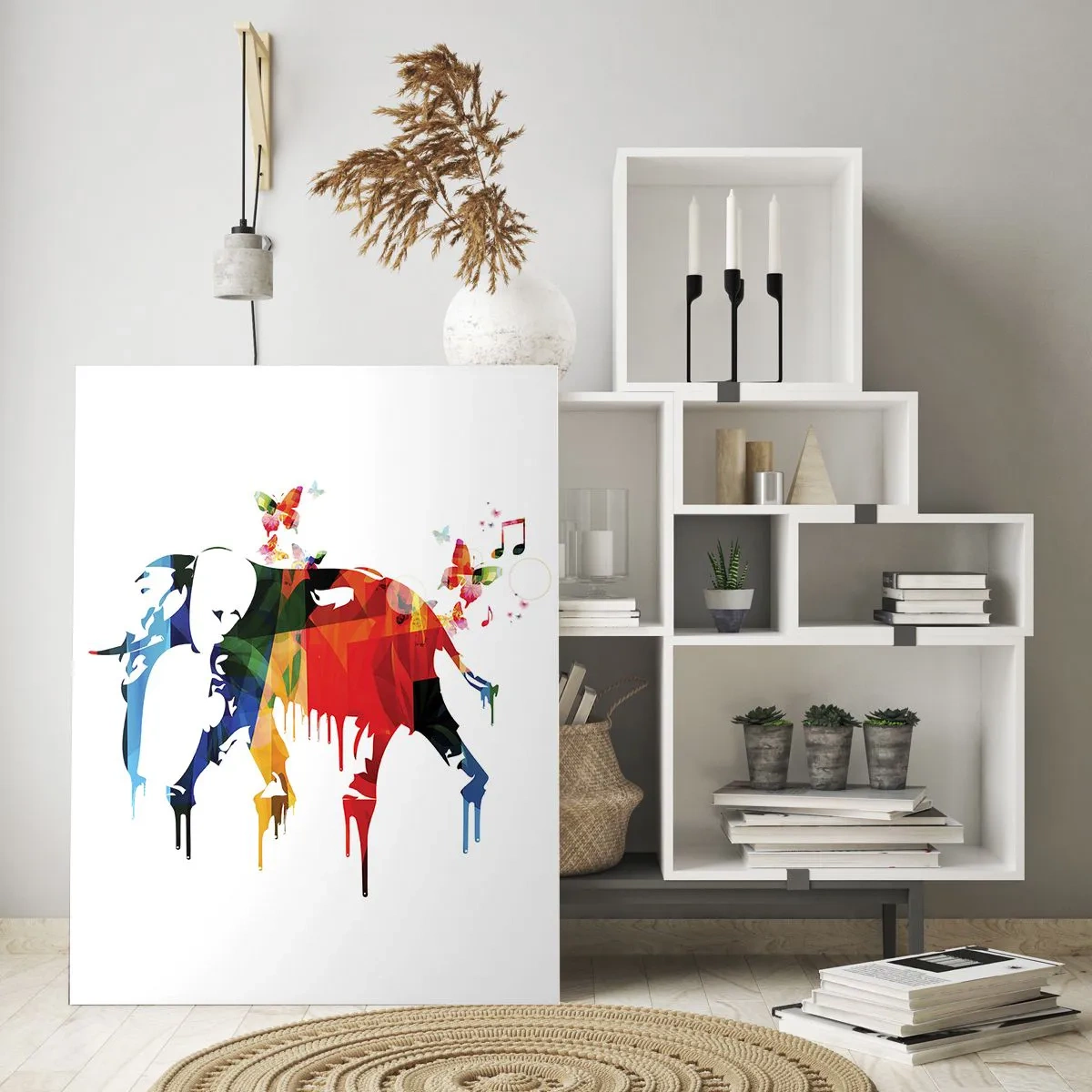 Schilderen op glas - Iedereen kan dansen - 50x70 cm