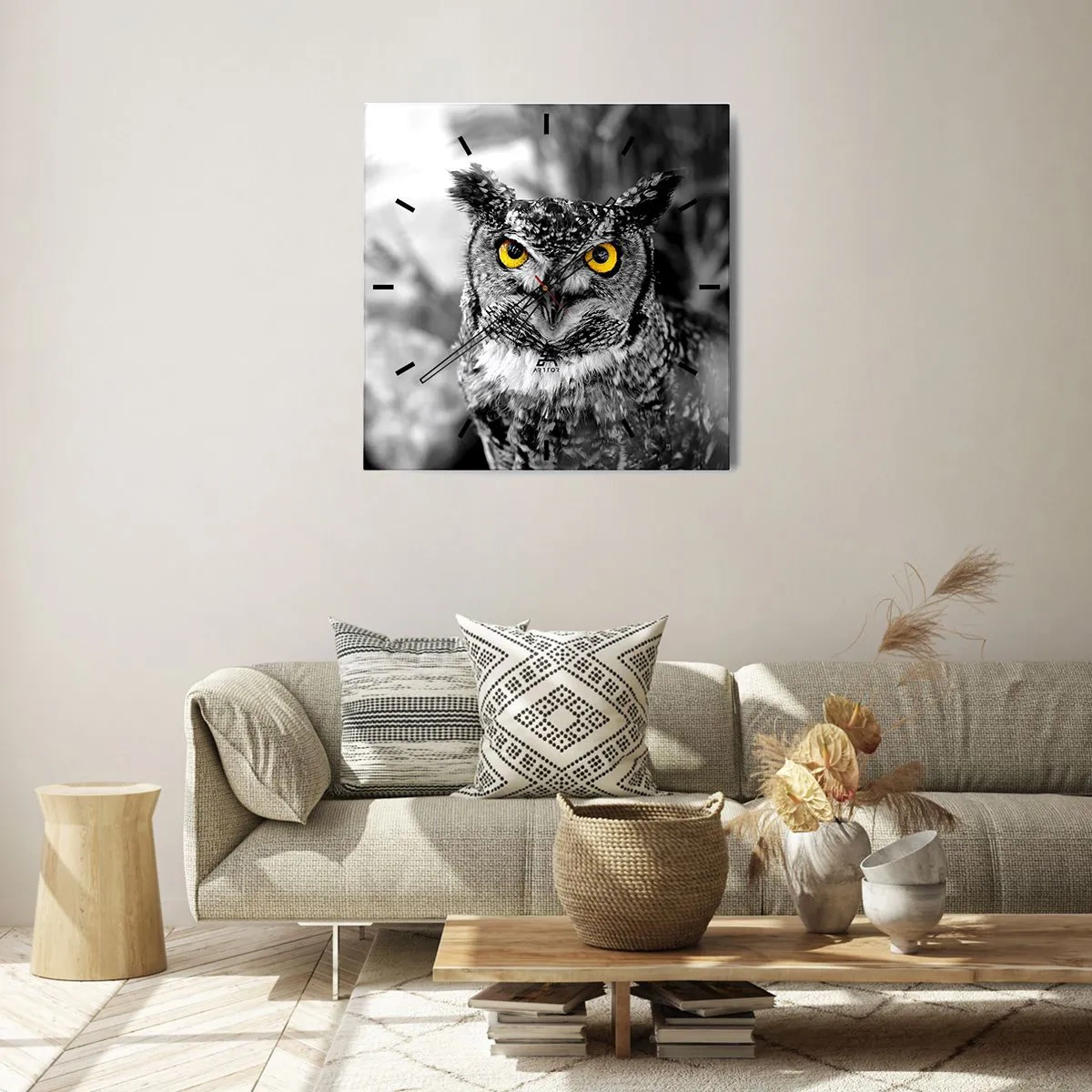 Wandklok - Klok - Niets zal zich verbergen - 40x40 cm