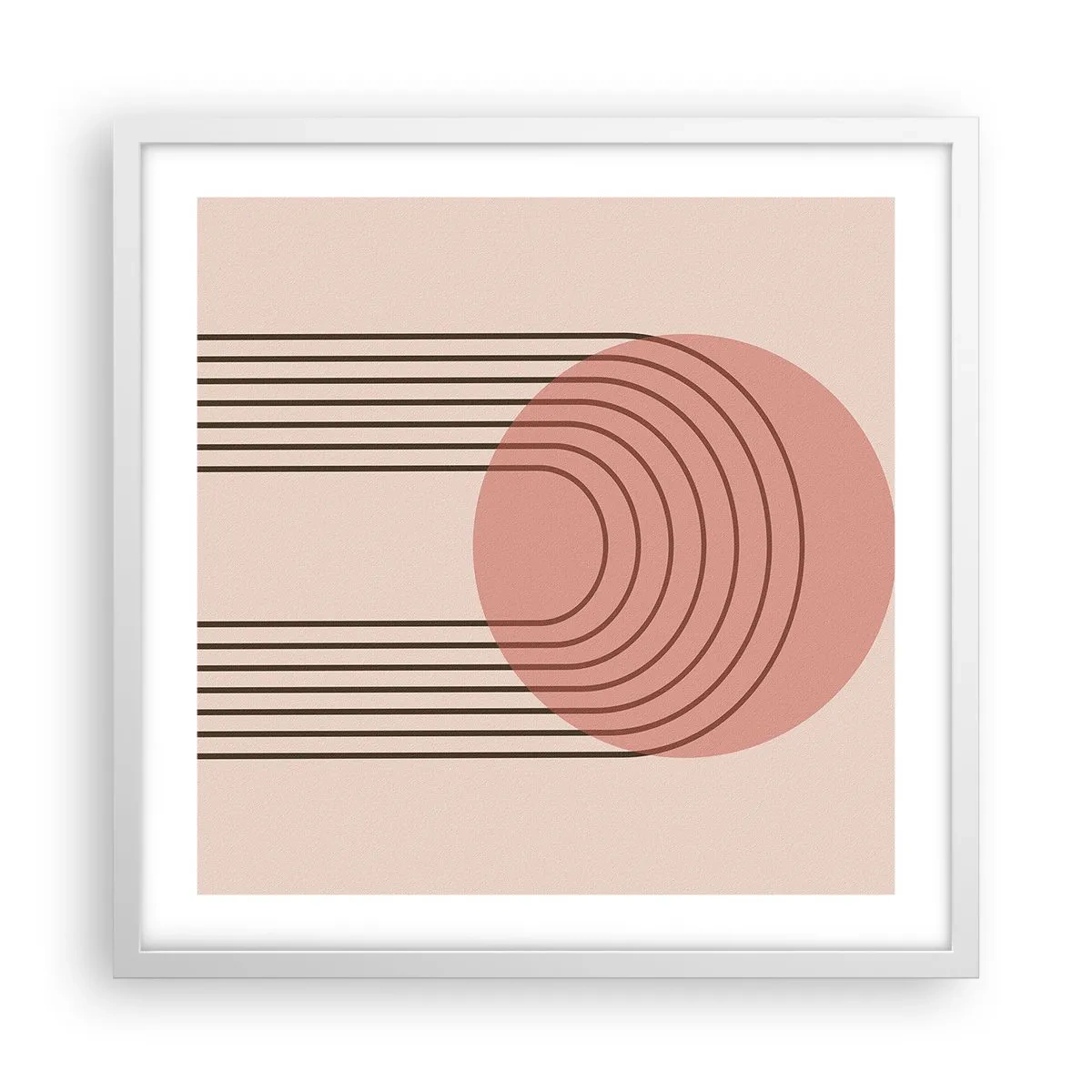 Poster in een witte lijst - Onweerstaanbare aantrekkingskracht - 50x50 cm