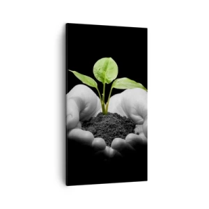 Schilderen op canvas - Ik hou van de natuur, ik bescherm haar - 45x80 cm