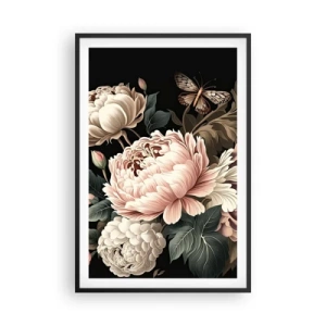 Poster in een zwarte lijst - In barokstijl - 61x91 cm
