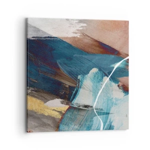 Schilderen op canvas - Met panache en energie - 70x70 cm