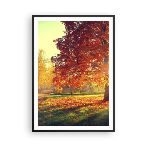Poster in een zwarte lijst - Rood is mooi - 70x100 cm
