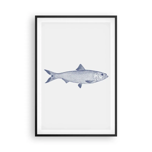 Poster in een zwarte lijst - Groeten uit de noordelijke zeeën - 61x91 cm