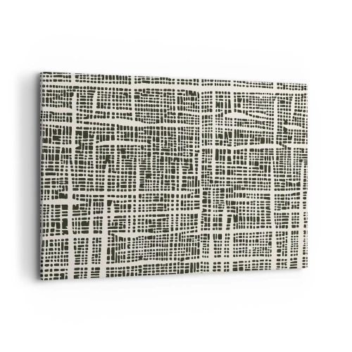 Schilderen op canvas - Geweven compositie - 100x70 cm