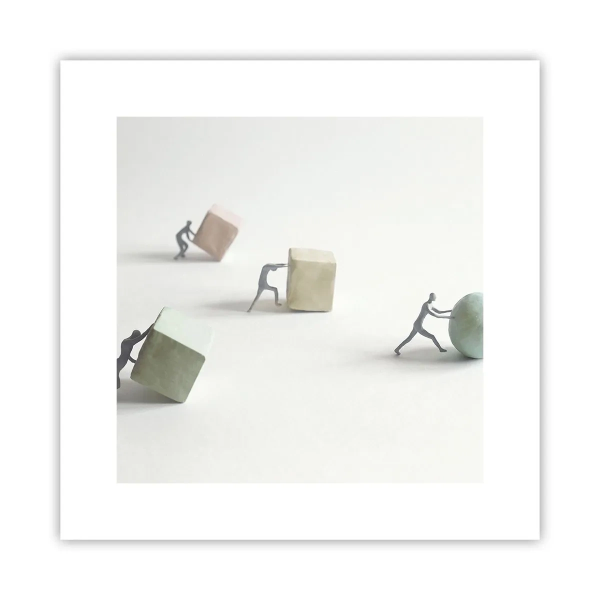 Poster - Puur leven - 30x30 cm