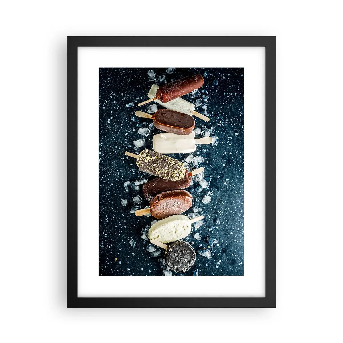 Poster in een zwarte lijst - De smaak van hete zomer - 30x40 cm