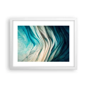 Poster in een witte lijst - Blauwe onverzadigbaarheid - 40x30 cm