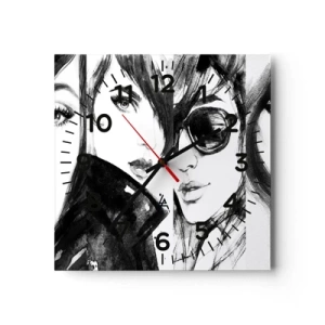 Wandklok - Klok - Schoonheid vermenigvuldigd - 40x40 cm