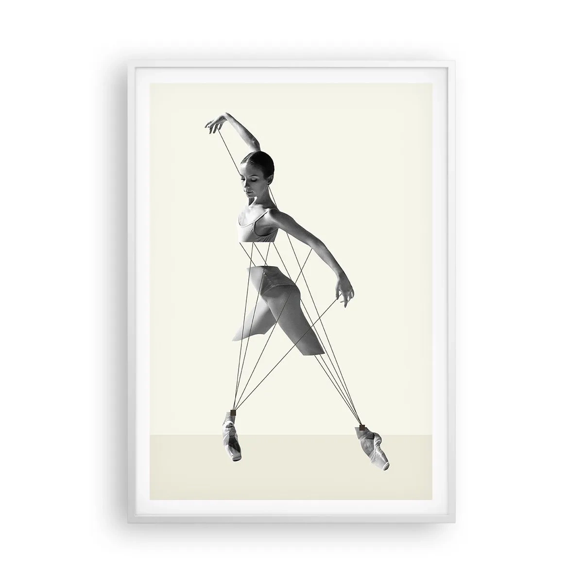 Poster in een witte lijst - In het theater van de wereld - 70x100 cm