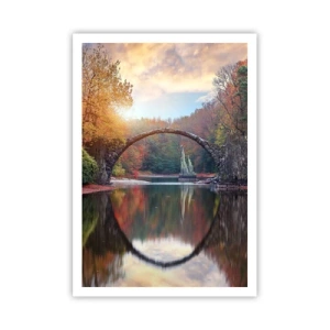 Poster - Aan de andere kant van de spiegel - 70x100 cm