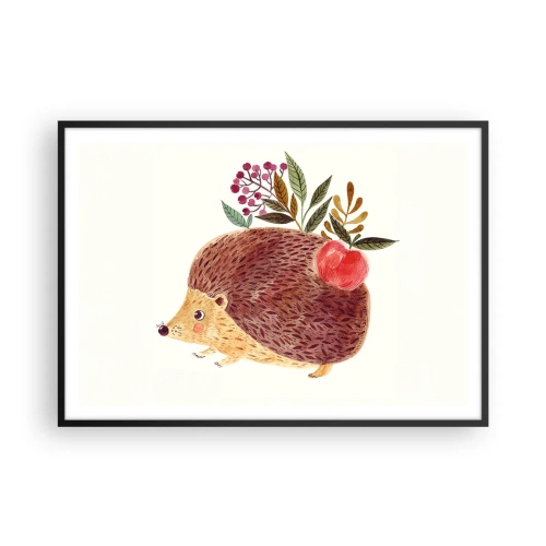 Poster in een zwarte lijst - En je vindt mij al leuk - 100x70 cm