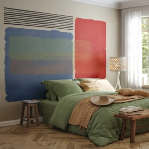 Fotobehang Premium Sand - De geest en de letter van de geometrie - Abstractie, Deel, Moderne kunst. - 100x70 cm