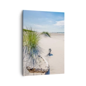 Schilderen op canvas - De mooiste zandstrand? Oostzee-strand - 50x70 cm
