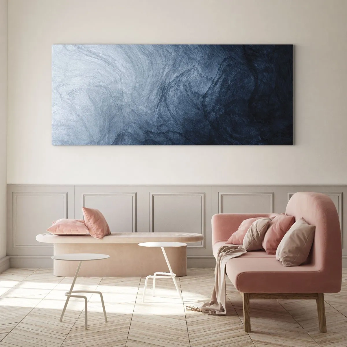 Schilderen op glas - diep reiken - 120x50 cm