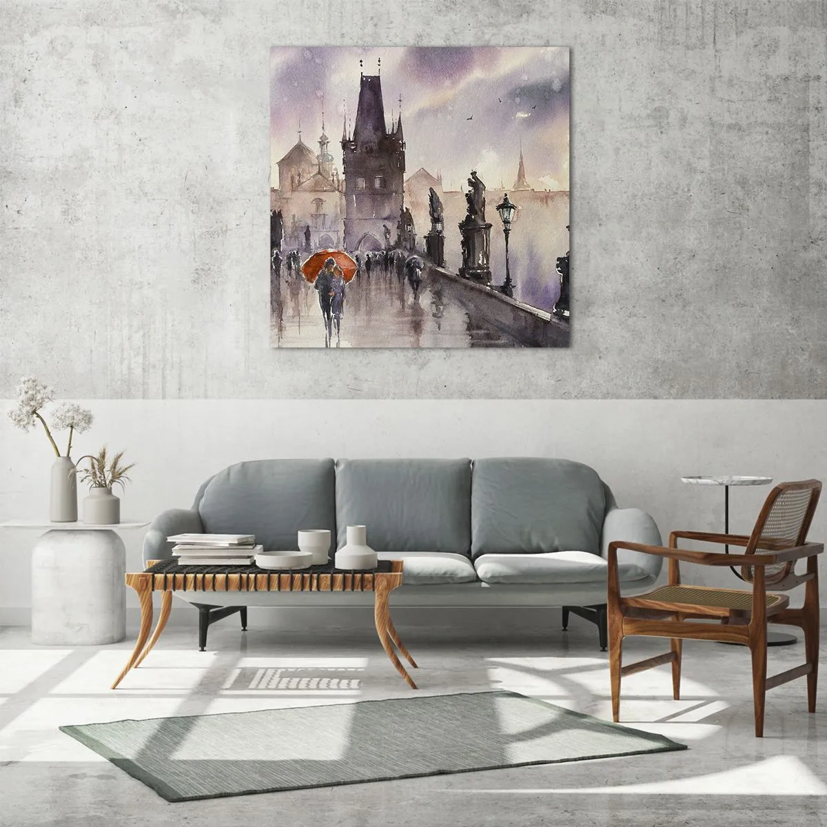 Schilderen op glas - Mensen veranderen niet - 70x70 cm