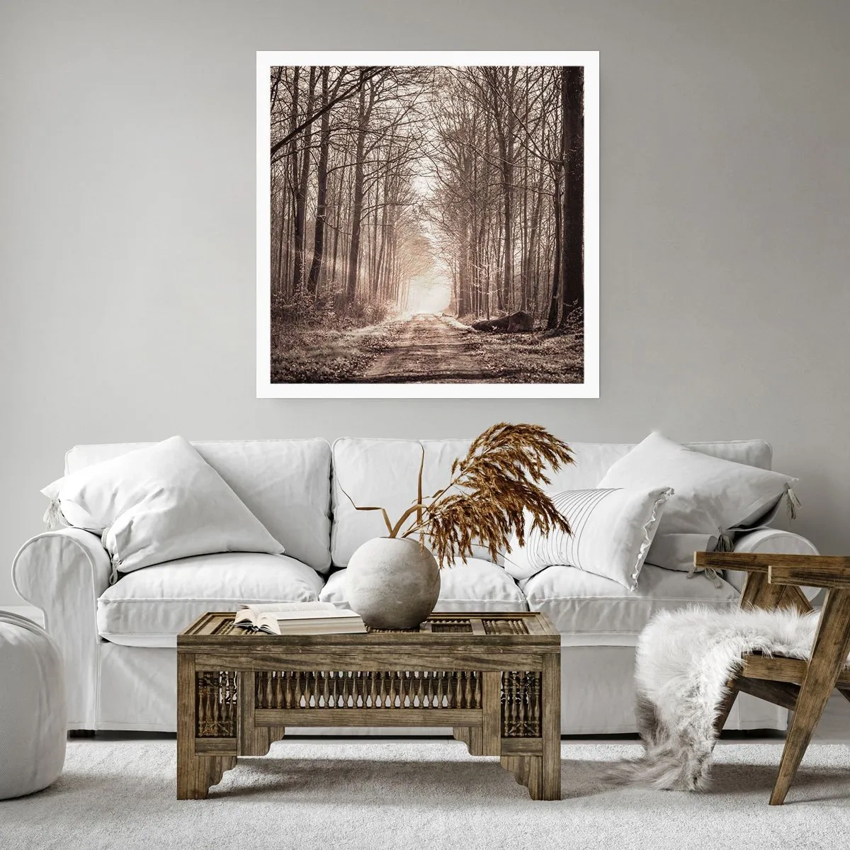 Poster - Boskathedraal - 40x40 cm