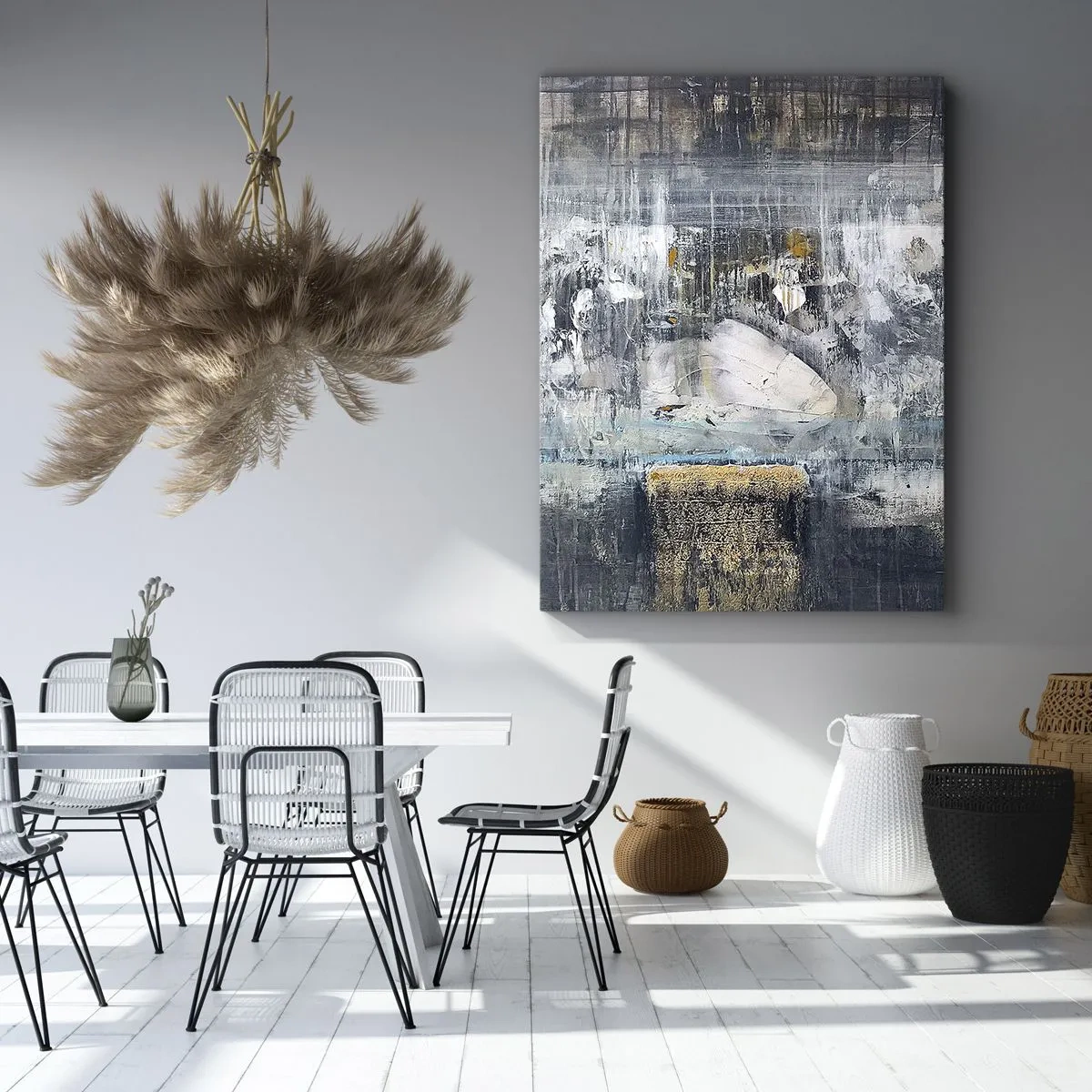 Schilderen op canvas - Als op ijs, als zo moeizaam - 50x70 cm