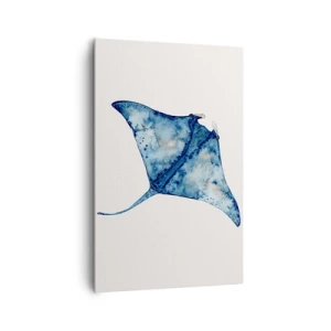 Schilderen op canvas - Leven in blauw - 80x120 cm