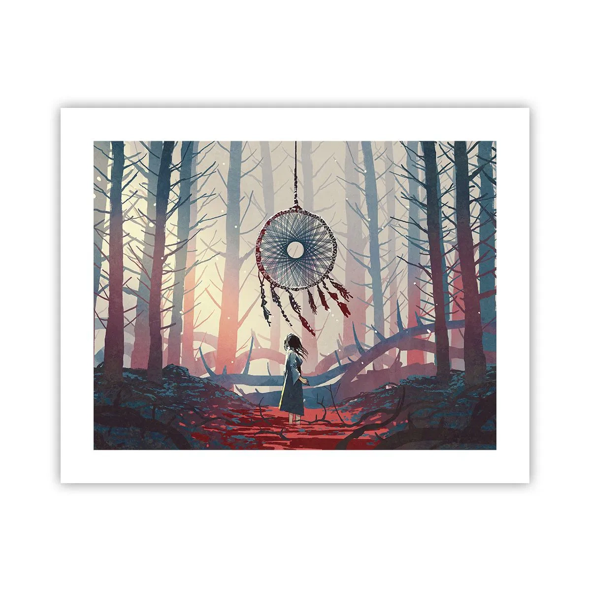 Poster - Een geheim ritueel van geluk - 50x40 cm